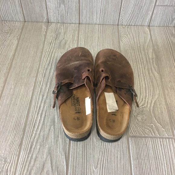 Naot Brown Leather Shoes Size 7 - Picture 5 of 8